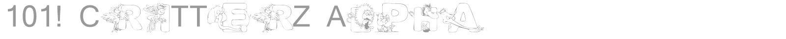 101! CriTTerZ Alpha font preview
